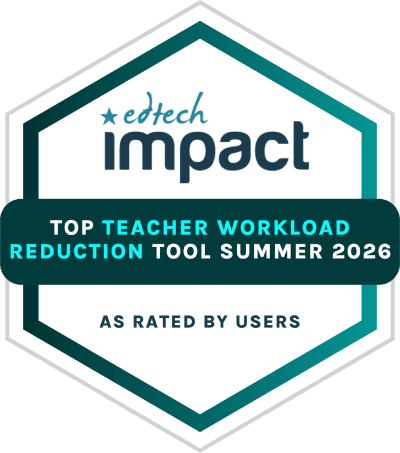 Award: Top Teacher Workload-reducing Tool 2026.